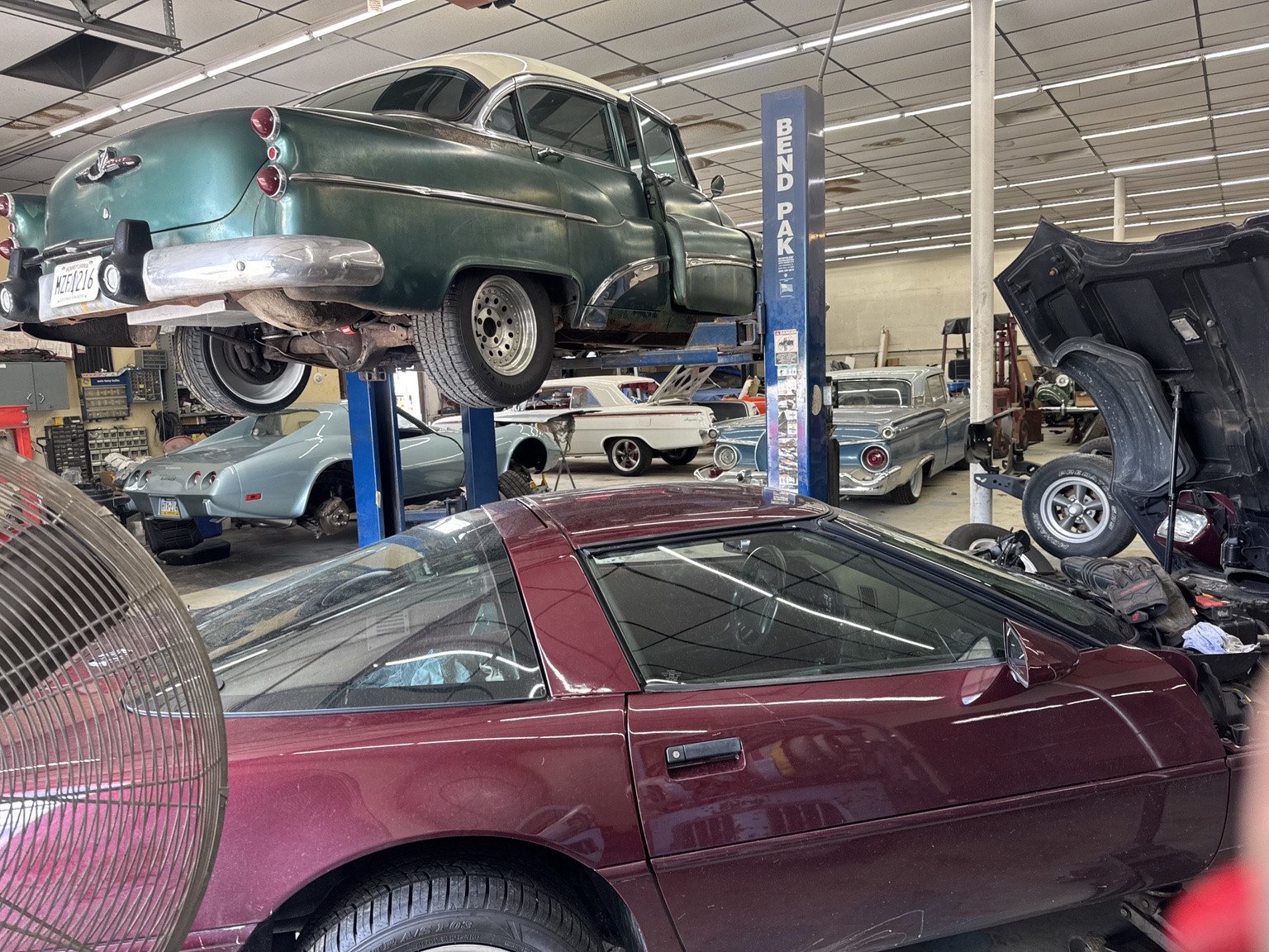 Classic Rods shop floor